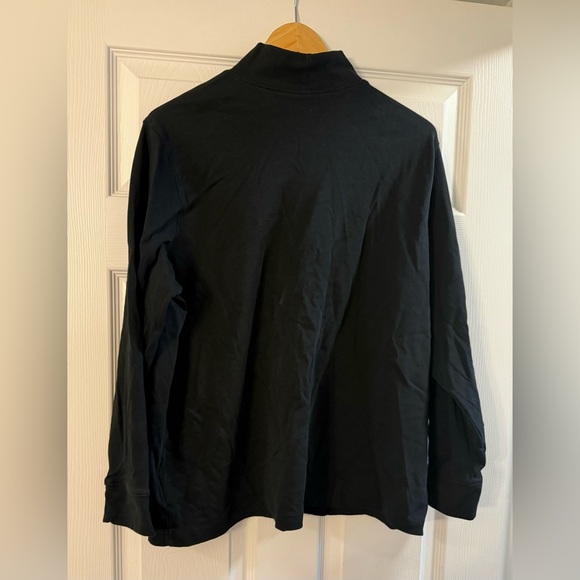 Women's Plus Size Relaxed Cotton Long Sleeve Mock Turtleneck, 2X, black, NWOT - Picture 4 of 4